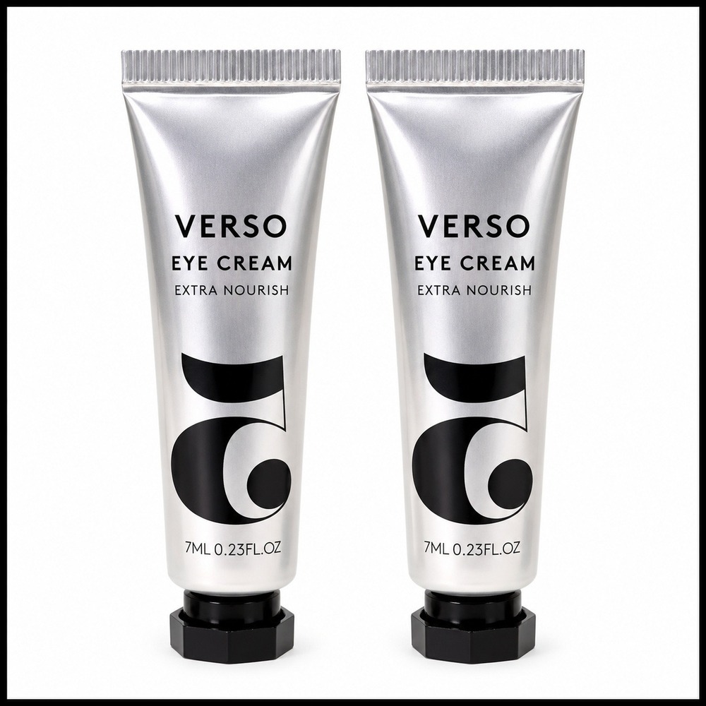 2 x Verso Eye Cream Extra Nourish Moisturize Repair Smooth Hydrate 0.23oz 7mL
